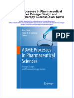 Download textbook Adme Processes In Pharmaceutical Sciences Dosage Design And Pharmacotherapy Success Alan Talevi ebook all chapter pdf 