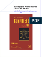 Download textbook Advances In Computers Volume 108 1St Edition Atif Memon ebook all chapter pdf 