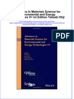 Download textbook Advances In Materials Science For Environmental And Energy Technologies Vi 1St Edition Tatsuki Ohji ebook all chapter pdf 