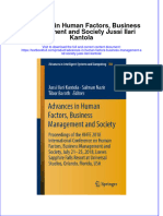 Textbook Advances in Human Factors Business Management and Society Jussi Ilari Kantola Ebook All Chapter PDF