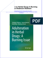 PDF Adulteration in Herbal Drugs A Burning Issue Shabnum Shaheen Ebook Full Chapter