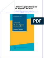 Download textbook Advanced Modern Algebra Part 2 3Rd Edition Joseph J Rotman ebook all chapter pdf 