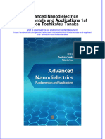 Textbook Advanced Nanodielectrics Fundamentals and Applications 1St Edition Toshikatsu Tanaka Ebook All Chapter PDF
