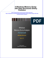 Download textbook Advanced Windows Memory Dump Analysis With Data Structures Dmitry Vostokov ebook all chapter pdf 