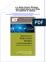 Download textbook Advances In Body Centric Wireless Communication Applications And State Of The Art Qammer H Abbasi ebook all chapter pdf 