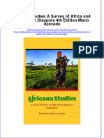 Download pdf Africana Studies A Survey Of Africa And The African Diaspora 4Th Edition Mario Azevedo ebook full chapter 