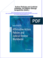 Download textbook Affirmative Action Policies And Judicial Review Worldwide 1St Edition George Gerapetritis Auth ebook all chapter pdf 