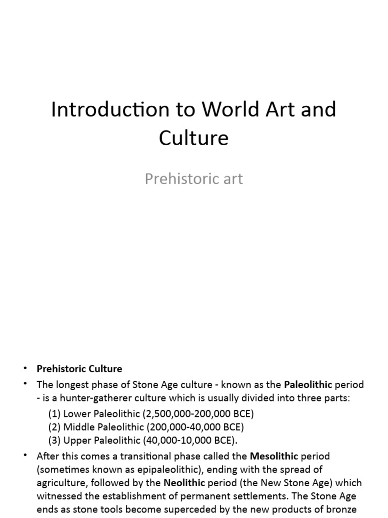 Introduction To World Art and Culture 2 | PDF | Stone Age | Homo