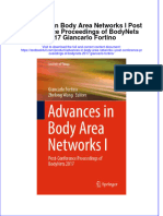 Textbook Advances in Body Area Networks I Post Conference Proceedings of Bodynets 2017 Giancarlo Fortino Ebook All Chapter PDF