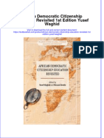 Download textbook African Democratic Citizenship Education Revisited 1St Edition Yusef Waghid ebook all chapter pdf 