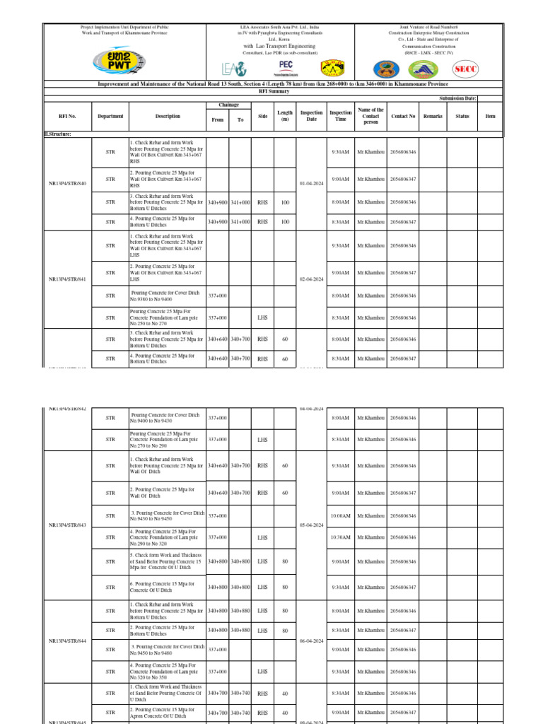 STR Section 4-Daily Plan-Consolidated 08-5-2024 | PDF | Building ...