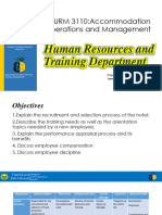 Human Resources and Training Department