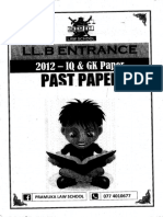 4) 2012 LL.B Entrance Paper (Ol Format)