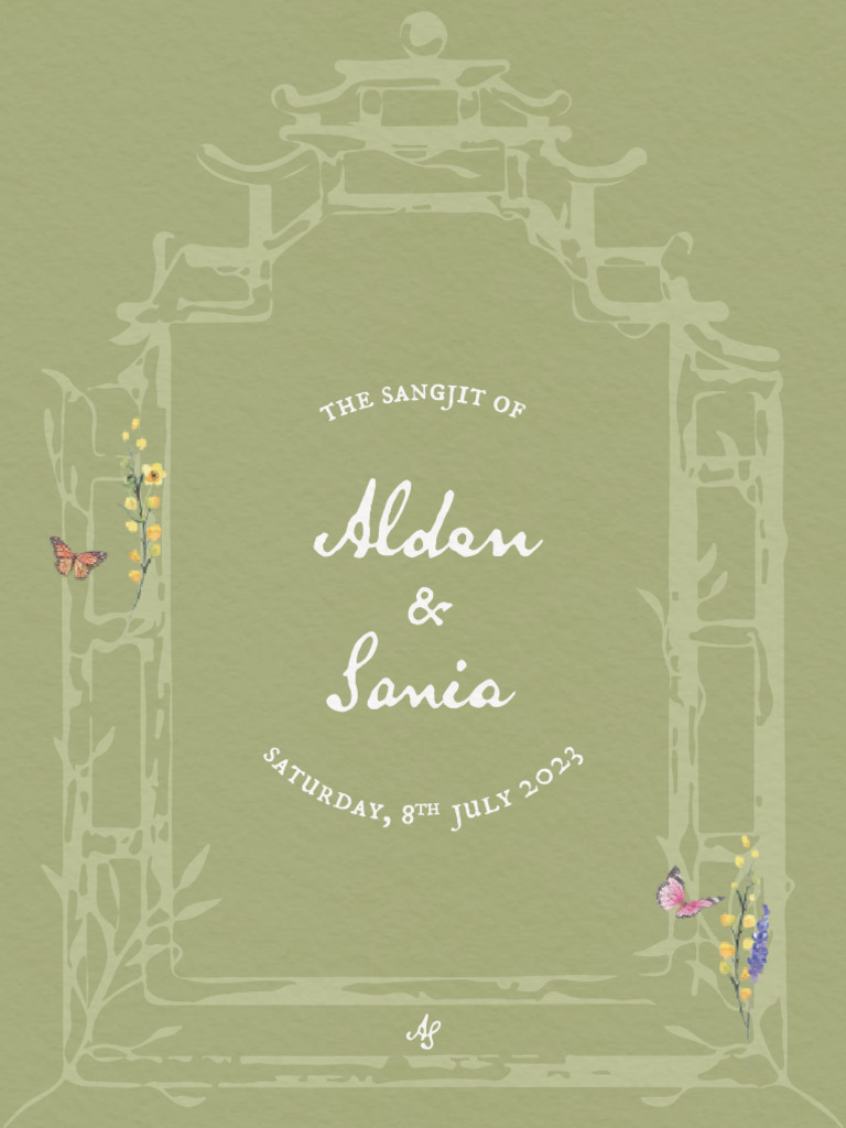 Alden Sania Sangjit Invitation PDF