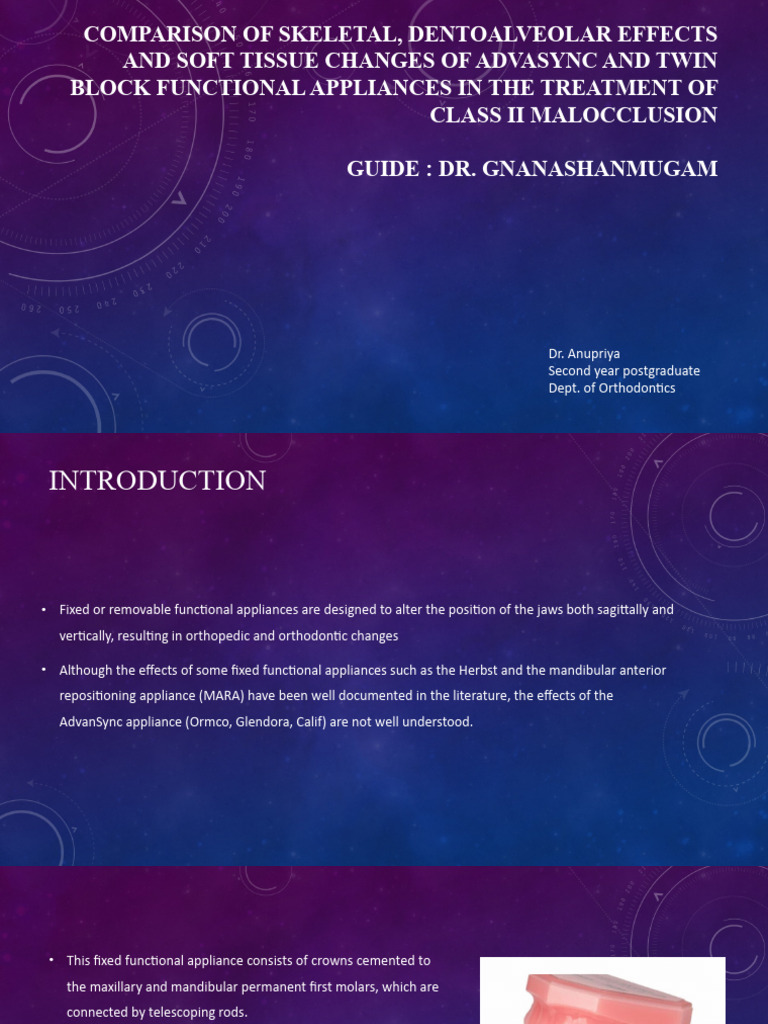 AdvanSync vs Twin Block: Class II Treatment | PDF | Orthodontics ...