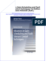 Textbook Advances in Gain Scheduling and Fault Tolerant Control Techniques 1St Edition Damiano Rotondo Auth Ebook All Chapter PDF