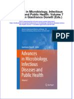 Download textbook Advances In Microbiology Infectious Diseases And Public Health Volume 7 1St Edition Gianfranco Donelli Eds ebook all chapter pdf 
