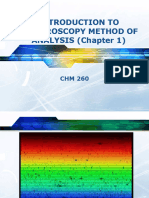 Introduction To Spectroscopic Methods of
