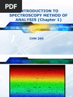 Introduction To Spectroscopic Methods of