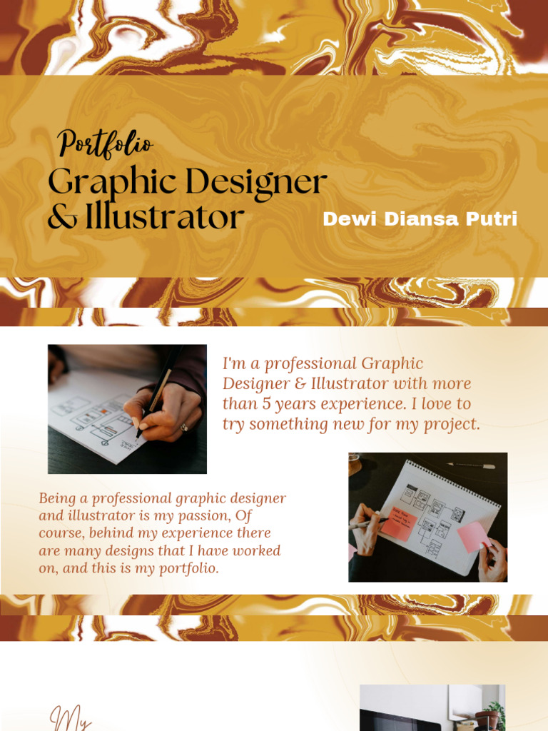 Dewi Diansa Putri: Graphic Design Portfolio | PDF | Career & Growth