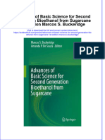 Textbook Advances of Basic Science For Second Generation Bioethanol From Sugarcane 1St Edition Marcos S Buckeridge Ebook All Chapter PDF