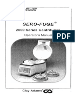 Serofuge 2000 User Manual