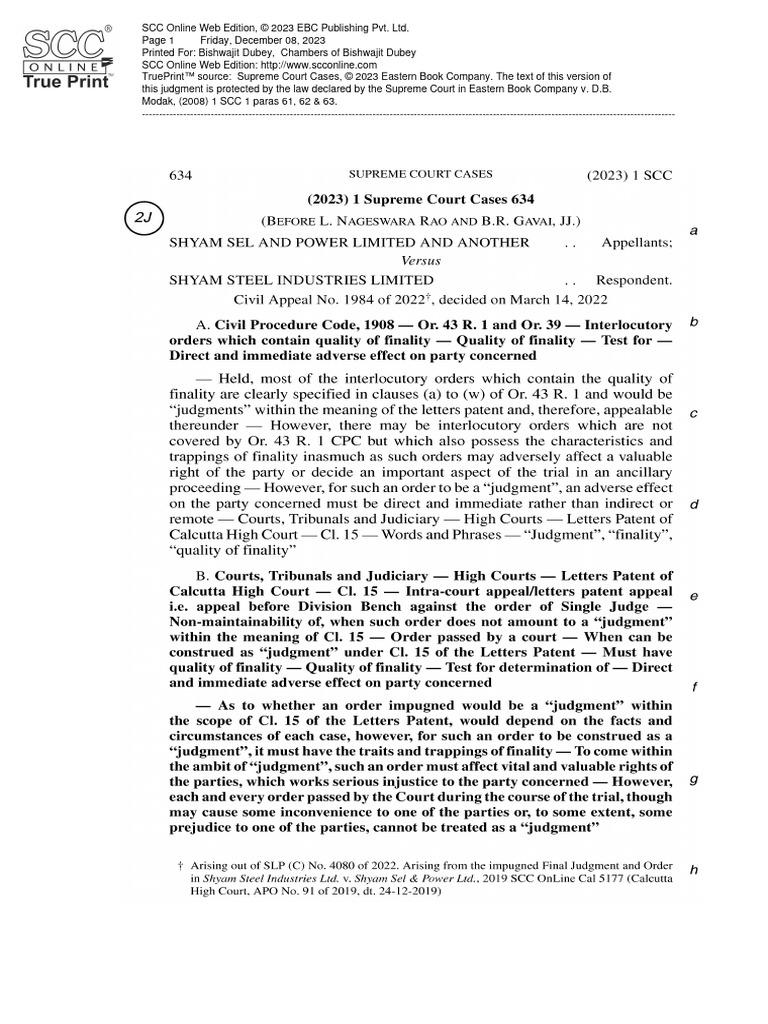 Supreme Court Judgment on Modak Case | PDF | Separation Of Powers ...