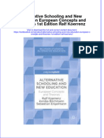 Download textbook Alternative Schooling And New Education European Concepts And Theories 1St Edition Ralf Koerrenz ebook all chapter pdf 