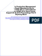 Download textbook Advances In Production Management Systems Smart Manufacturing For Industry 4 0 Ifip Wg 5 7 International Conference Apms 2018 Seoul Korea August 26 30 2018 Proceedings Part Ii Ilkyeong Moon ebook all chapter pdf 