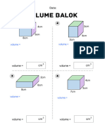 Surface Area of Cuboids - Printable Worksheet