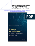 Download pdf Advanced Technologies And Wireless Networks Beyond 4G Nathan Blaunstein And Yehuda Ben Shimol ebook full chapter 