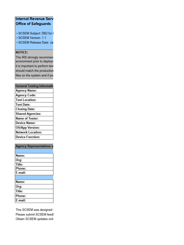SCSEM Guidelines for DB2 Testing | PDF | Databases | Password