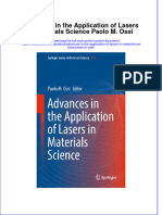 Textbook Advances in The Application of Lasers in Materials Science Paolo M Ossi Ebook All Chapter PDF