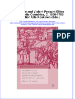 Download textbook Aggressive And Violent Peasant Elites In The Nordic Countries C 1500 1700 1St Edition Ulla Koskinen Eds ebook all chapter pdf 
