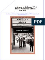 PDF American Drama in Dialogue 1714 Present First Published Edition Foertsch Ebook Full Chapter