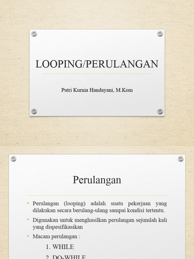 P 7 Flowchart Perulangan | PDF