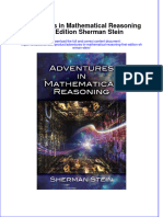 Textbook Adventures in Mathematical Reasoning First Edition Sherman Stein Ebook All Chapter PDF