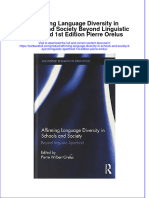 Download textbook Affirming Language Diversity In Schools And Society Beyond Linguistic Apartheid 1St Edition Pierre Orelus ebook all chapter pdf 