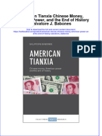 Textbook American Tianxia Chinese Money American Power and The End of History Salvatore J Babones Ebook All Chapter PDF