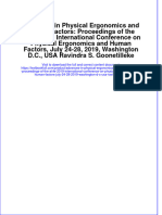 Download pdf Advances In Physical Ergonomics And Human Factors Proceedings Of The Ahfe 2019 International Conference On Physical Ergonomics And Human Factors July 24 28 2019 Washington D C Usa Ravindra S Go ebook full chapter 