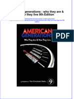 PDF American Generations Who They Are How They Live 9Th Edition Ebook Full Chapter