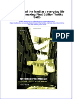 Download textbook Aesthetics Of The Familiar Everyday Life And World Making First Edition Yuriko Saito ebook all chapter pdf 