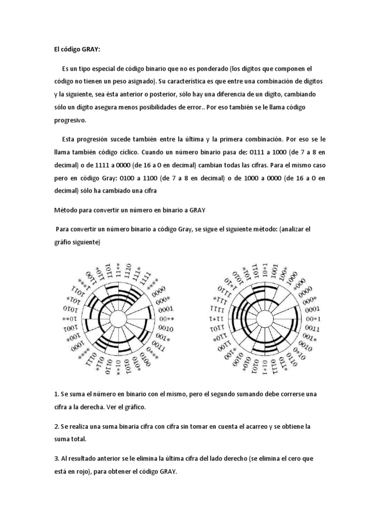 El Código GRAY | PDF | Comunicación | Matemática Elemental