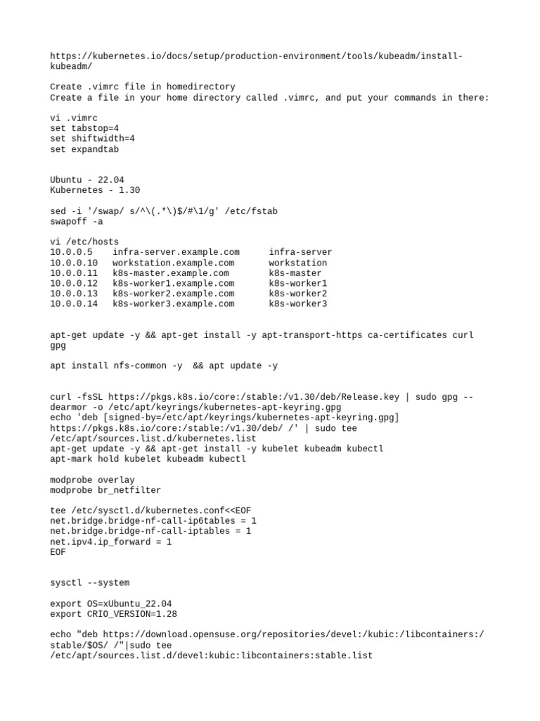 Install Kubernetes on Ubuntu 22.04 | PDF | Software Engineering | Computing