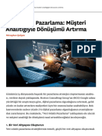 Veri Odakli Pazarlama Musteri Analitigiyle Donusumu Artirma