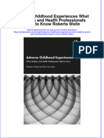 Download pdf Adverse Childhood Experiences What Students And Health Professionals Need To Know Roberta Waite ebook full chapter 