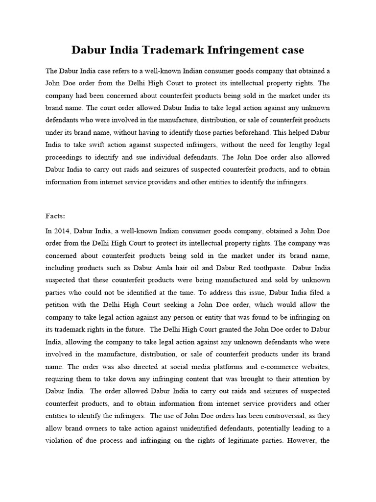 dabur-india-trademark-infringement-case-pdf-trademark-copyright