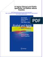 Textbook Alcohol and Aging Clinical and Public Health Perspectives 1St Edition Alexis Kuerbis Ebook All Chapter PDF