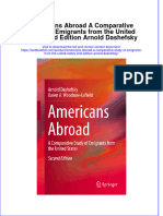 PDF Americans Abroad A Comparative Study of Emigrants From The United States 2Nd Edition Arnold Dashefsky Ebook Full Chapter