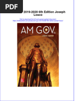 Full Chapter Am Gov 2019 2020 6Th Edition Joseph Losco PDF
